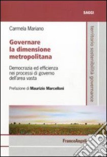 Governare la dimensione metropolitana. Democrazia ed efficienza nei processi di governo dell'area vasta libro di Mariano Carmela