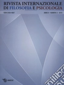 Rivista internazionale di filosofia e psicologia (2018). Vol. 3 libro