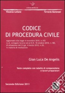 Codice di procedura civile libro di De Angelis G. Luca