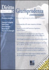 Diritto e giurisprudenza commentata (2012). Vol. 1 libro