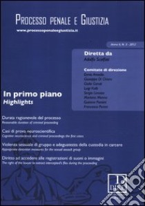 Processo penale e giustizia (2012). Vol. 3 libro