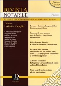 Rivista notarile libro di Genghini Lodovico