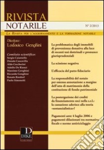 Rivista notarile (2013). Vol. 2 libro