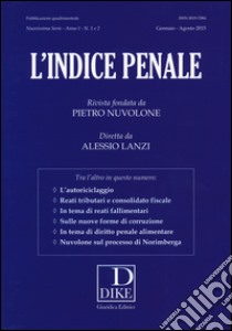 L'indice penale vol. 1-2 libro