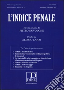 L'indice penale. Vol. 3 libro