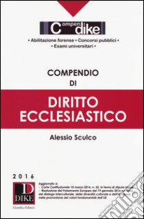 Compendio di diritto ecclesiastico libro di Sculco Alessio