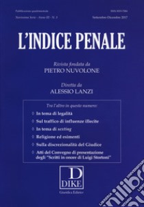 L'indice penale (2017). Vol. 3 libro