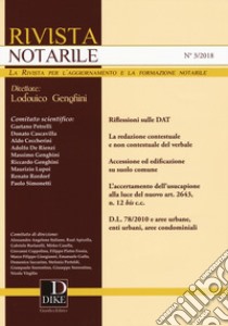 Rivista notarile (2018). Vol. 3 libro