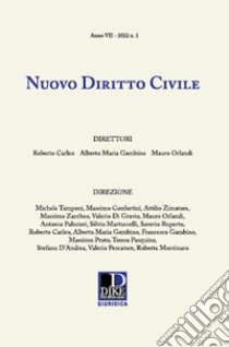 Nuovo diritto civile (2022). Vol. 1 libro