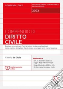 Compendio di diritto civile 2023 libro di De Gioia Valerio