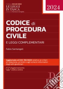 Codice di procedura civile e leggi complementari. Con aggiornamento online libro di Santangeli Fabio