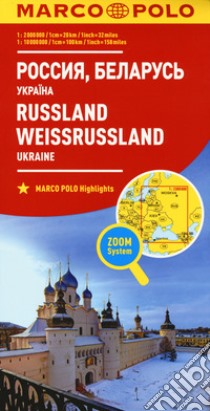 Russia, Ucraina, Bielorussia 1:2.000.000. Ediz. multilingue libro