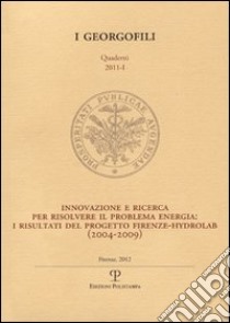 Innovazione e ricerca per risolvere il problema energia. I risultati del progetto Firenze-Hydrolab (2004-2009) libro