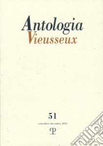 Antologia Vieusseux (2011). Vol. 51 libro