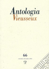 Antologia Vieusseux (2016). Vol. 66 libro