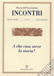 Incontri (2020). Vol. 23-24: A che cosa serve la storia? libro