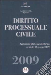 Diritto processuale civile libro di De Gioia Valerio