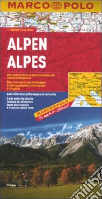 Alpi 1:800.000. Ediz. multilingue libro