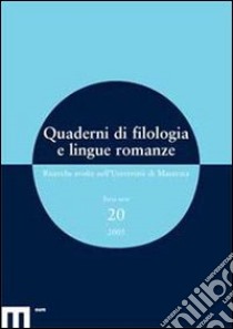 Quaderni di fifologia e lingue romanze. Ricerche svolte nell'Università di Macerata libro