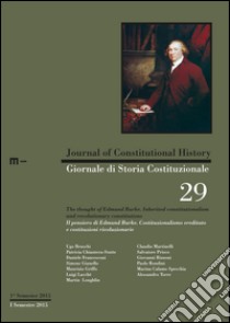 Giornale di storia costituzionale. Ediz. italiana e inglese. Vol. 29 libro di Lacchè L. (cur.)