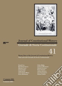 Giornale di storia Costituzionale-Journal of Constitutional history (2021). Ediz. bilingue. Vol. 41 libro di Lacchè L. (cur.)