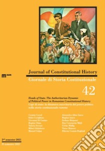 Giornale di storia Costituzionale-Journal of Constitutional history (2021). Ediz. bilingue. Vol. 42 libro di Lacchè L. (cur.)