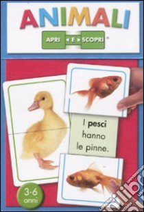 Animali. Apri e scopri. 15 carte libro