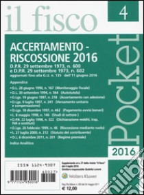 Accertamento e riscossione 2016 libro