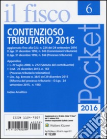 Contenzioso tributario 2016 libro