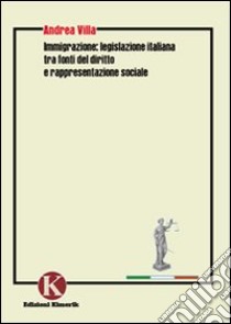 Immigrazione: legislazione italiana tra fonti del diritto e rappresentazione sociale libro di Villa Andrea