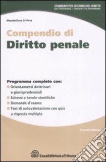 Compendio di diritto penale libro di Di Pirro Massimiliano