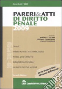 Pareri & atti di diritto penale libro