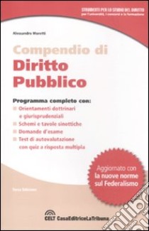 Compendio di diritto pubblico libro di Moretti Alessandro