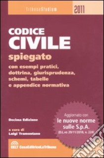 Codice civile spiegato con esempi pratici, dottrina, giurisprudenza, schemi, tabelle e appendice normativa libro