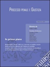 Processo penale e giustizia (2011) (2) libro di Scalfati Adolfo