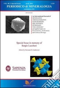 Periodico di Mineralogia. Vol. 80, 1. April, 2011 libro di Gianfagna Antonio