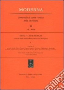 Erich Auerbach libro di Domenichelli M. (cur.)