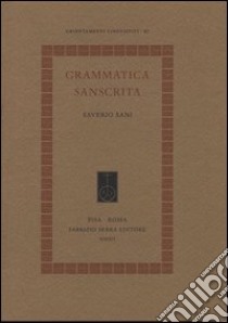 Grammatica sanscrita libro di Sani Saverio