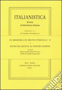 In memoria di Bruno Porcelli. Vol. 2: Studi da Dante ai nostri giorni libro