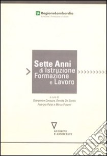 Sette anni di istruzione, formazione e lavoro libro