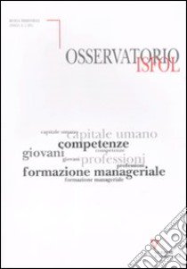 Osservatorio Isfol (2011). Vol. 1 libro di ISFOL (cur.)