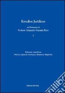 Estudios juridicos en homenaje al profesor Alejandro Guzman Brito. Vol. 1 libro di Carvajal P. (cur.); Miglietta M. (cur.)