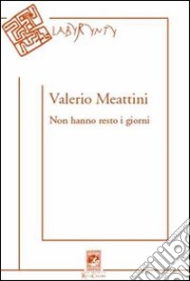 Non hanno resto i giorni libro di Meattini Valerio