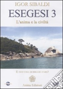 Esegesi 3. L'anima e la civiltà. E noi cosa dobbiamo fare? Con DVD libro di Sibaldi Igor