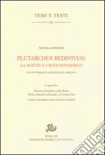 Plutarchus redivivus? libro di Panichi Nicola