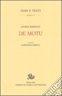 De motu libro di Berkeley George; Fimiani M. (cur.)