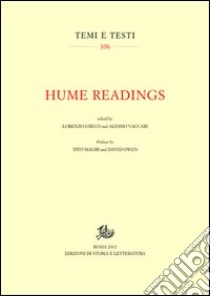 Hume readings libro di Greco L. (cur.); Vaccari A. (cur.)