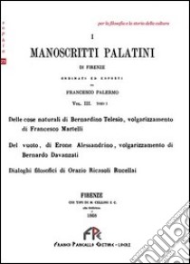 I manoscritti palatini libro di Palermo Francesco