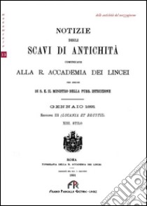 Notizie degli scavi di antichità libro di Orsi Paolo