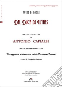 Ruine di Locri libro di Capialbi Antonio; Falcone D. (cur.)